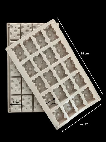 Pastaland Silikon Kek Kalıbı Peynir Şekilli - Resim 2