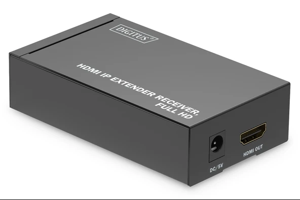 Digitus HDMI IP Sinyal Uzatma Cihazı, Alıcı (Receiver) Birim, DS-55517 Model Verici (Transmitter) Birim ile birlikte kullanılır (haricen temin edilir)<br>
Digitus HDMI IP Video Extender, Receive - 1