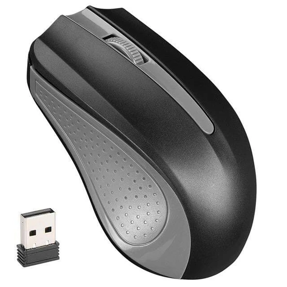 Everest SM-537 USB Siyah-Gri 2.4Ghz 1600DPI Kablosuz Optik Mouse 5 Metre Menzilli ürün görseli 1