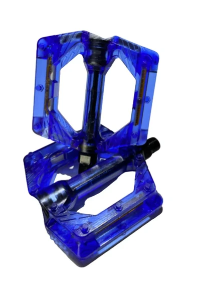 BİKE SKY EVO  ŞEFFAF RENKLİ PLATFORM GENİŞ PEDAL PLATFORM BİSİKLET  PEDALI REFLEKTÖRLÜ - Resim 4