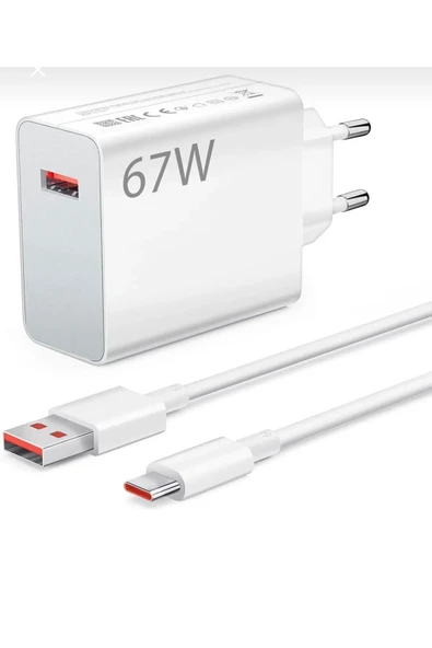 GLOBTEL Type-c 67 Watt Turbo Hızlı Şarj Aleti Xiaomi,realme,oppo (67w Destekleyen Type-c Cihazlar) ürün görseli