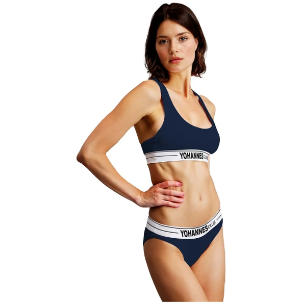 YohannesClub, Kadın Pamuklu İç Çamaşırı Takımı (Büstiyer-Kemerli Brazilian Külot) Renk Seçenekli - Resim 4