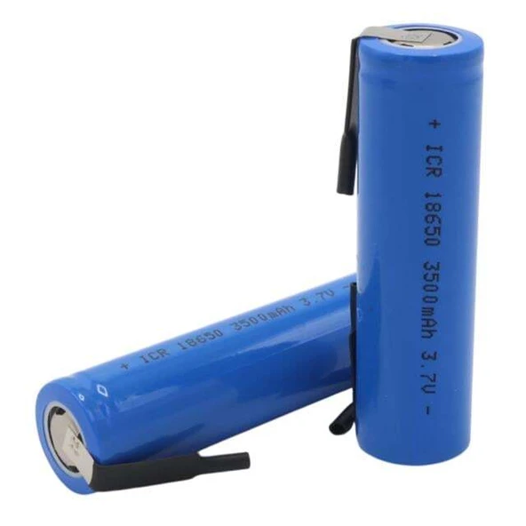 Powermaster 3.7 Volt 3500 mAh Lityum Li-iOn Başlıksız Puntalı 2'li Paket Pil - 2