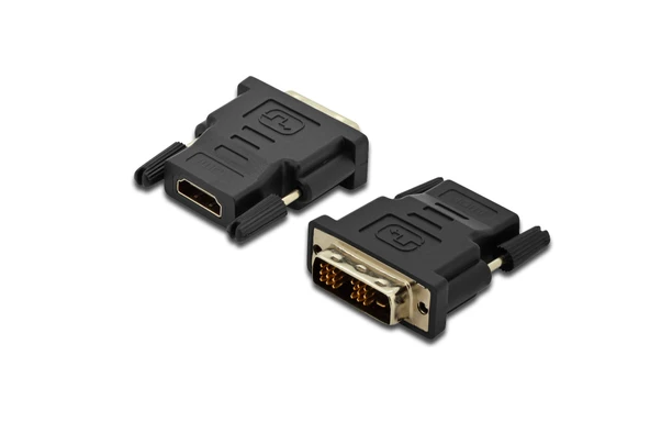 Beek DVI  <-> HDMI Adaptörü, DVI-D (18 + 1) Erkek - HDMI Tip A (19 pin) Dişi, HDMI 1.4 uyumlu, Siyah Renk<br>
Beek HDMI Female to DVI Male Adaptor, Gold Plated Shell Connector, black ürün görseli