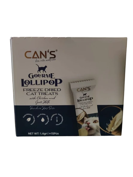 CAN'S LOLLIPOP Keçi sütlü ve Tavuklu 15 'li ürün görseli 1