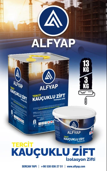 ALFYAP Kauçuklu Zift İzolasyon Zifti 3 Kg - Resim 2