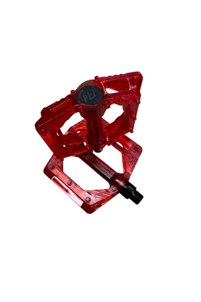 BİKE SKY ŞEFFAF RENKLİ PLATFORM GENİŞ PEDAL PLATFORM BİSİKLET  PEDALI REFLEKTÖRLÜ - Resim 3