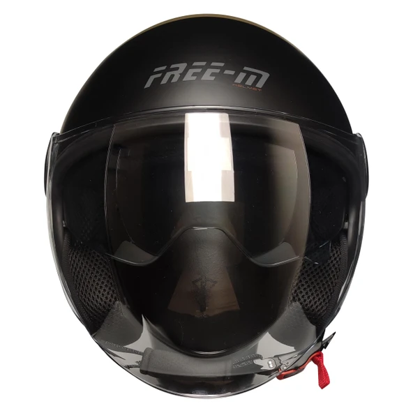 Free-M 612 Moon Açik Güneş Vizörlü Motosiklet Kaskı - Resim 2