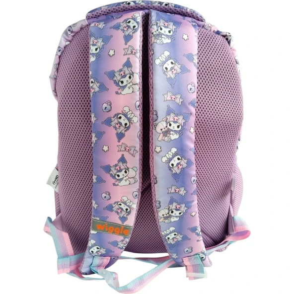 Orijinal Lisanslı Kuromi Mor 3 Gözlü Okul Sırt Çantası 3173 - Resim 5