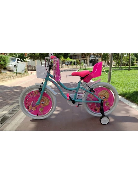 SALCANO Muki 16 jant Kız çocuk bisikleti arka çocuk koltuklu ürün görseli