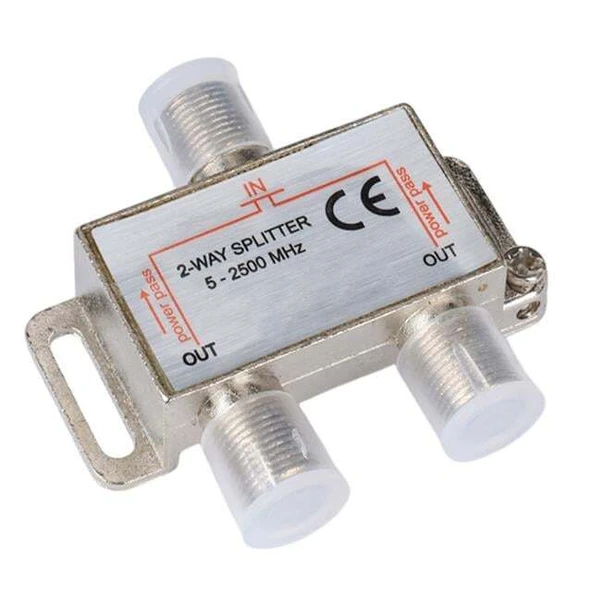 Fully E-335A 5-2500MHZ 1/2 Anten Splitter Powerpass ürün görseli 1
