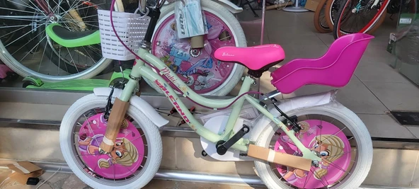 SALCANO Muki 16 jant Kız çocuk bisikleti arka çocuk koltuklu - Resim 2