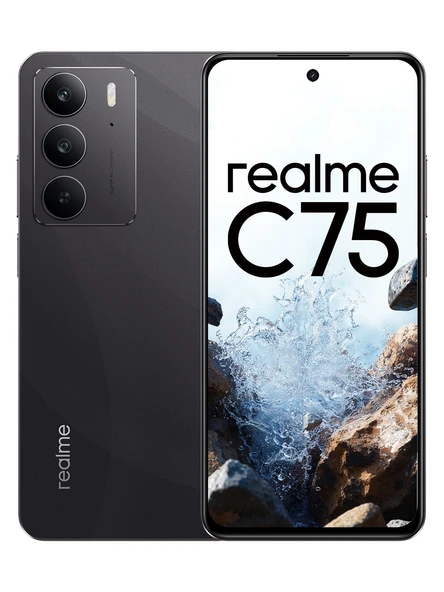 Realme C75 128 GB 8 GB Ram ( Realme Türkiye Garantili) SİYAH