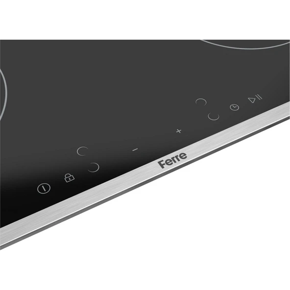Ferre Ms263 Siyah Vitroseramik Elektrikli Ocak 60 Cm, Çift Halkalı (Dual) Pişirme Gözlü - 3