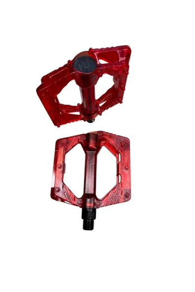 BİKE SKY ŞEFFAF RENKLİ PLATFORM GENİŞ PEDAL PLATFORM BİSİKLET  PEDALI REFLEKTÖRLÜ - Resim 2