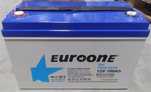 Euroone EG12100 12 Volt 100 Amper Deep Cycle Jel Akü ürün görseli
