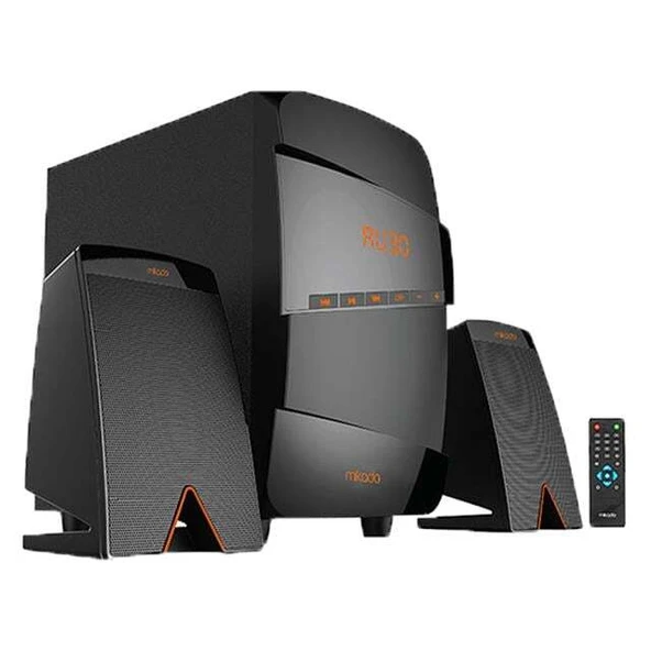 Mikado MD-671BT 2+1 40W RMS Siyah Usb+SD+Fm Destekli Multimedia Bluetooth Speaker Ev Sinema Sistemi ürün görseli 1
