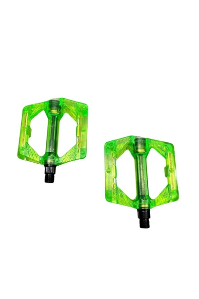 BİKE SKY EVO ŞEFFAF RENKLİ PLATFORM GENİŞ PEDAL PLATFORM BİSİKLET PEDALI REFLEKTÖRLÜ ürün görseli