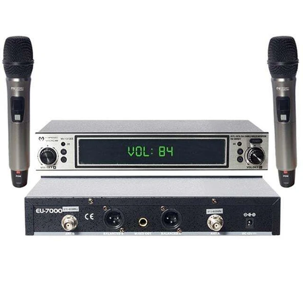 Magicvoice MV-1312EE Uhf 2 El Kablosuz Telsiz Mikrofon ürün görseli 1