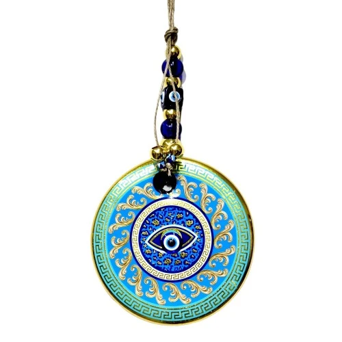 Yaldızlı Turkuaz Renk Duvar Süsü Cam Duvar Dekoru ürün görseli