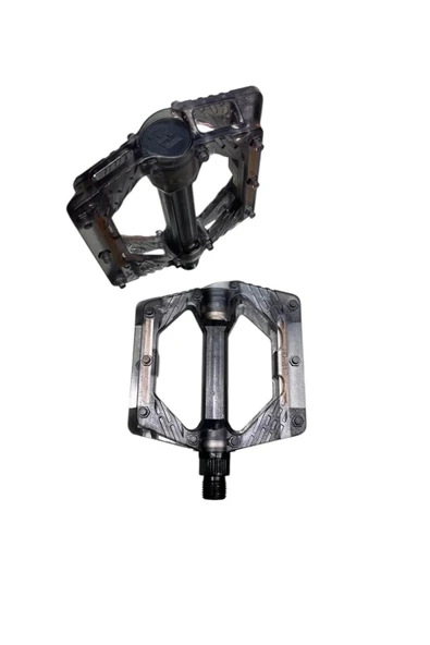 BİKE SKY EVO ŞEFFAF RENKLİ PLATFORM GENİŞ PEDAL PLATFORM BİSİKLET PEDALI REFLEKTÖRLÜ - Resim 2