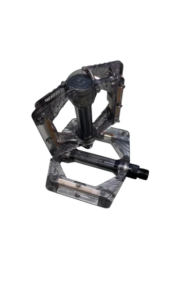 BİKE SKY EVO ŞEFFAF RENKLİ PLATFORM GENİŞ PEDAL PLATFORM BİSİKLET PEDALI REFLEKTÖRLÜ - Resim 3