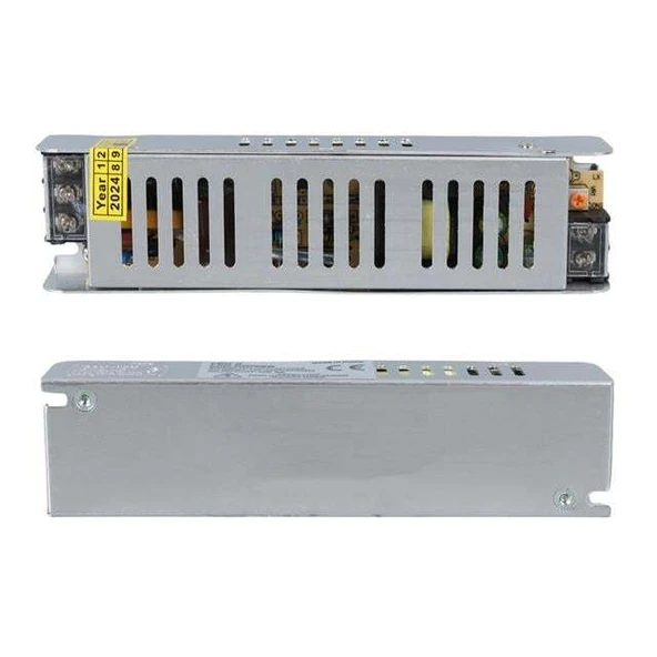 Ledx ALN-M1205S 12 Volt 5 Amper Slim Metal Kasa Adaptör 160x40x35mm ürün görseli