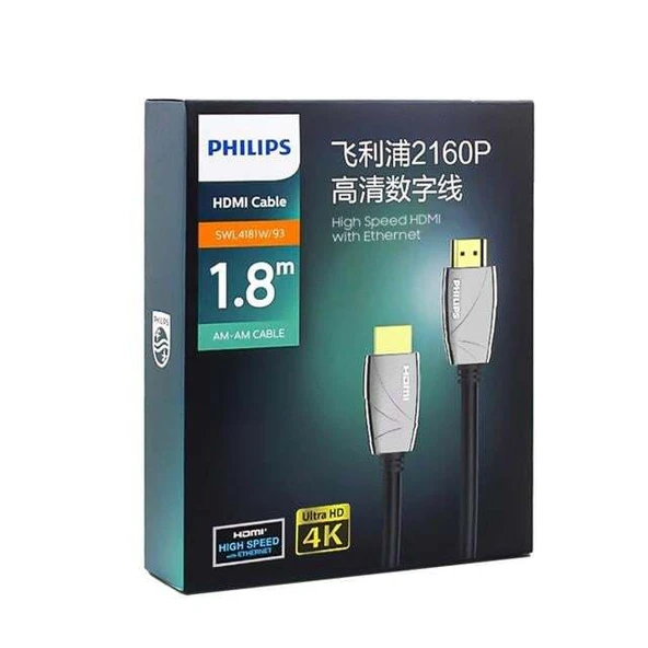 Philips 1.8 Metre 4K 60 Hz V2.1 HDMI Görüntü Kablosu SWL4181W/93 - Resim 3