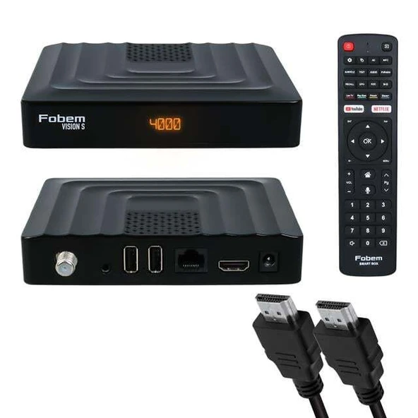 Fobem Vision S Hibrit Ses Komutlu Uydu Alıcılı Android 14 TV Box 4GB Ram 32GB Hafıza ürün görseli 1