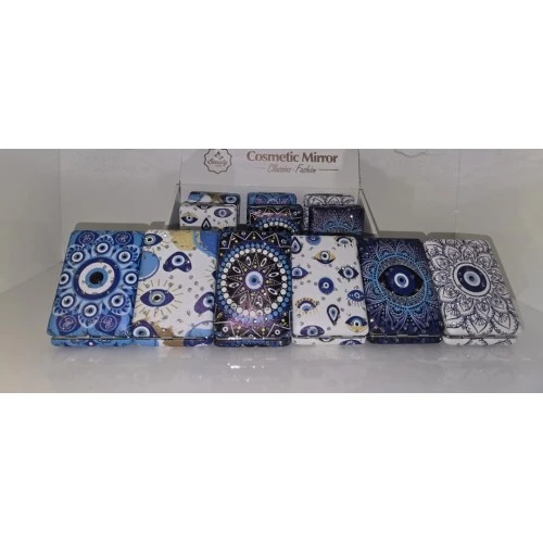 12 li Büyüteçli Dikdörtgen Cep Aynası - 3