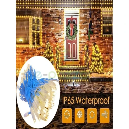 10m 100 Led IP65 Dış Mekan Led Işık Beyaz Kablo - 3