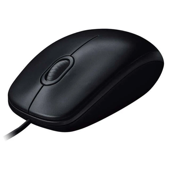 Logitech M100 1000DPI USB Kablolu Mouse Siyah 910-006652 - Resim 3