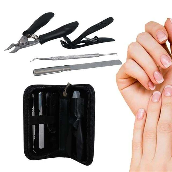 Sunup SN-27098 Paslanmaz Çelik 4in1 Tırnak Bakım Seti ürün görseli 1