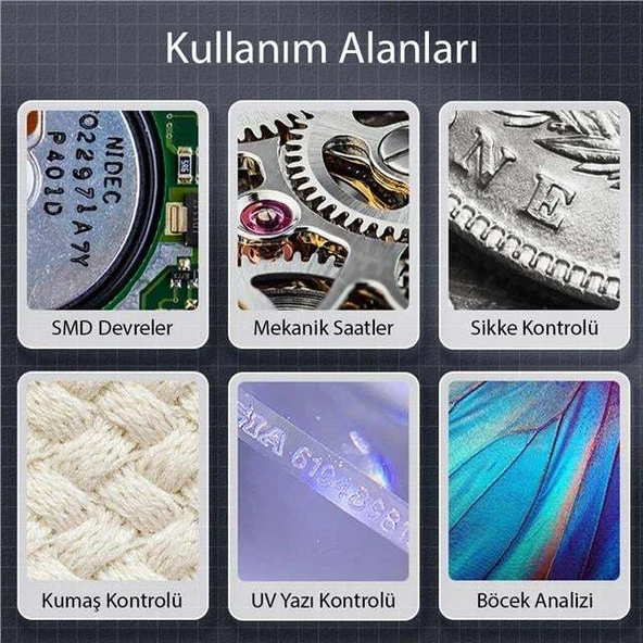 PowerMaster PM-26234 Dijital Macro Kameralı Profesyonel Tamirci Mikroskop 500X Büyütme - Resim 4