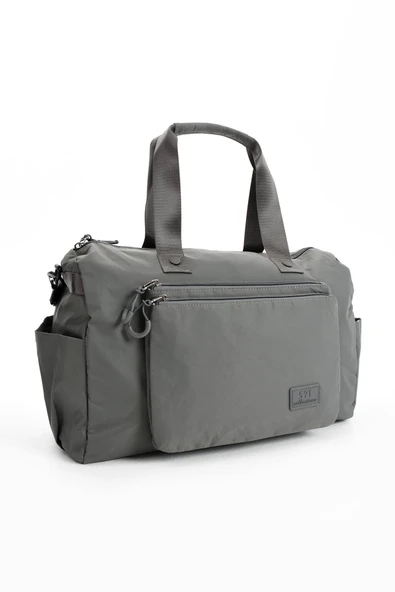 571 collections Ultra Hafif Şik ve Su Geçirmez Büyük Boy Omuz, El Seyahat Çantası Gri Model: (571-13-9G) - Resim 4