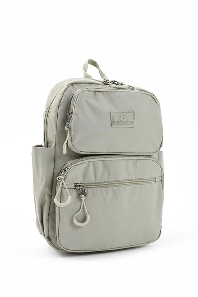 571 collections Ultra Hafif Şik ve Su Geçirmez Orta Boy Sırt Çantası Vizon Model: (571-13-9D) - Resim 4