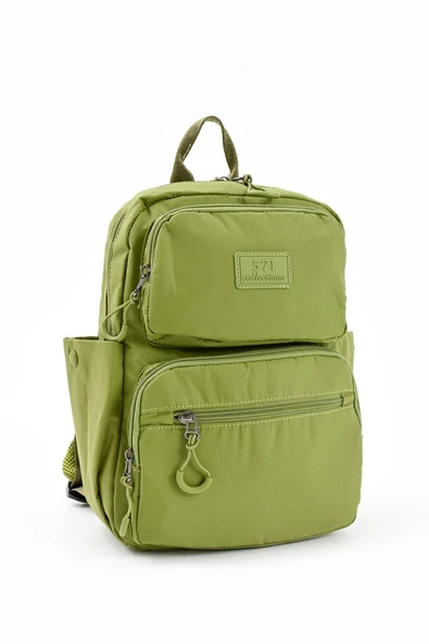 571 collections Ultra Hafif Şik ve Su Geçirmez Orta Boy Sırt Çantası Yeşil Model: (571-13-9D) - Resim 4
