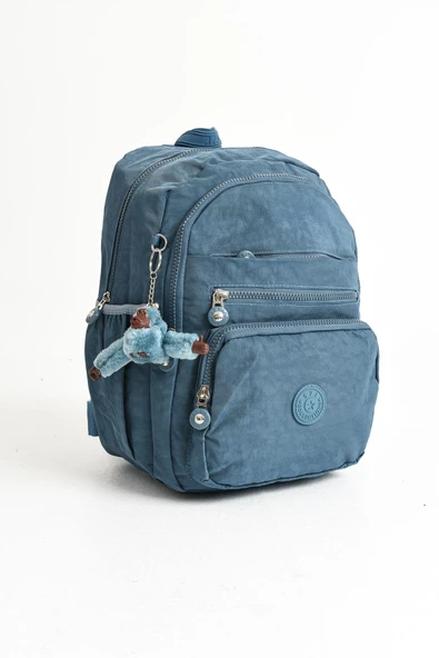 571 collections Ultra Hafif Orta Boy Sırt Çantası  Çok Cepli Unisex Mavi (Model: 571-4B) - Resim 5