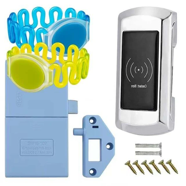 PowerMaster PM-26727 125Khz RFID Dijital Çekmece Dolap Kilidi (2'li Paket) - 4