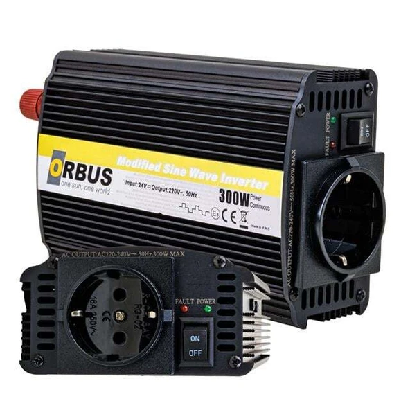 Orbus 24 Volt 300 Watt Modified Sinus İnverter - Resim 2