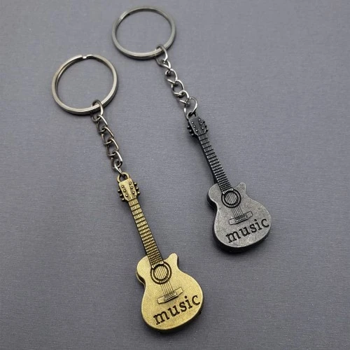 Metal Gitar Anahtarlık - 1