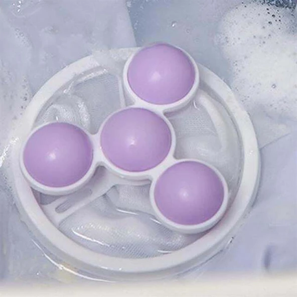 Sunup SN-26621 Çok Fonksiyonlu Çamaşır Makinesi İçin Yıkanabilir Mor Toz Tüy Toplayıcı - 2