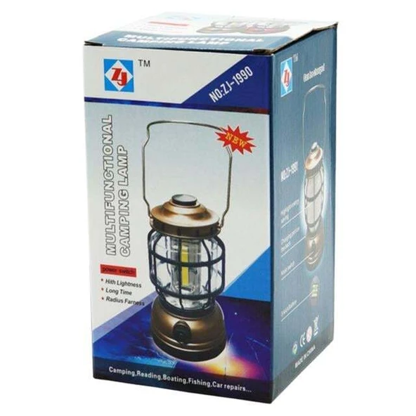 Powermaster Çok Fonksiyonlu Pilli Kamp Lambası ZJ-1990 - Resim 3