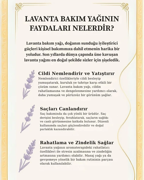 LaLoven Lavanta Yağı İkilisi - Saf Lavanta Yağı ve Lavanta Bakım Yağı - 6