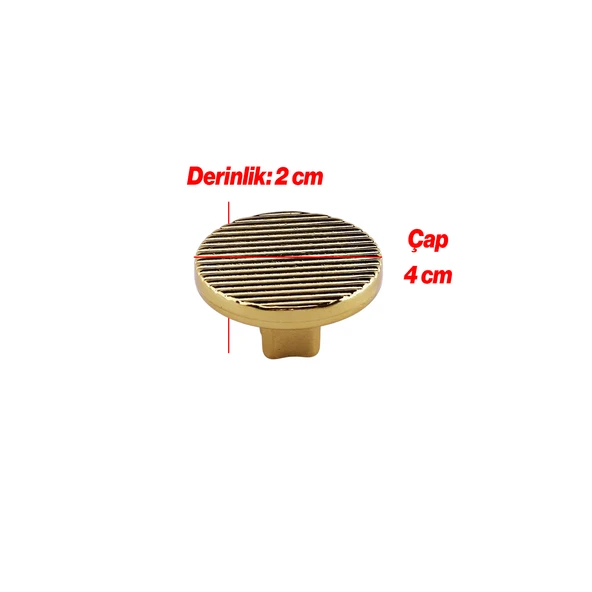Tek Vidalı Çizgili Lüks Mat Altın Düğme Metal Kulp Çekmece Mobilya Mutfak Dolabı Dolap Kulbu Kulplar - Resim 2