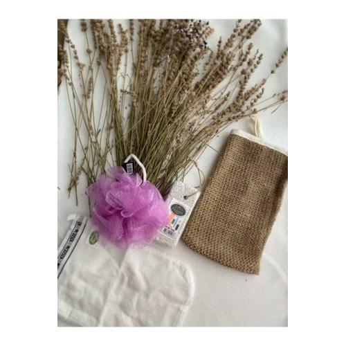 Doğal 4 Lü Banyo Hamam Seti ürün görseli 1