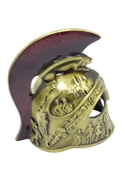 Metal Gold Leonidas Sparta Miğferi Biblo 10 cm - Resim 12
