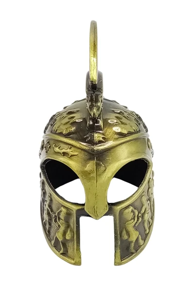 Metal Gold Leonidas Sparta Miğferi Biblo 10 cm - Resim 10