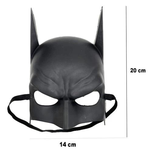 Siyah Çocuk Batman Maskesi Lastikli - 3