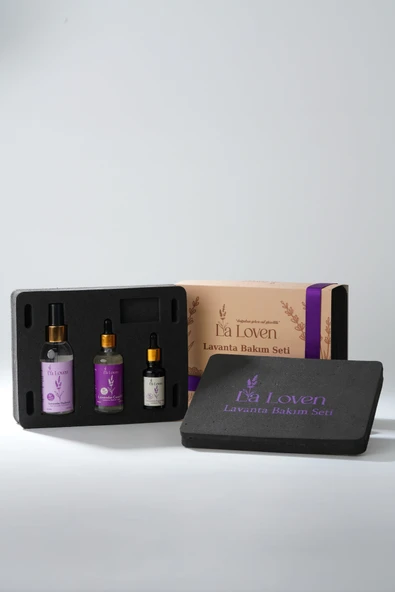 LaLoven Lavanta Bakım Seti - Lavanta Yağı, Lavanta Bakım Yağı, Lavanta Hidrosolü - 3